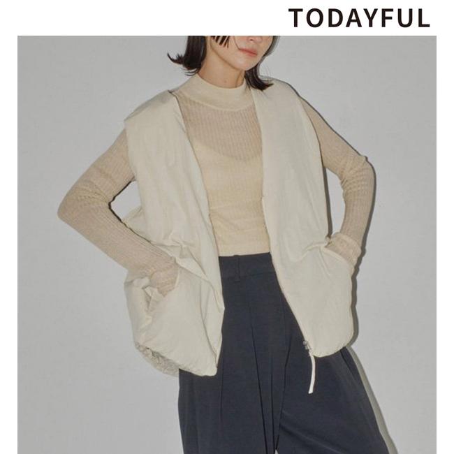 SOLD OUT】 TODAYFUL トゥデイフル /Vneck Nylon Vest 12410106 V 