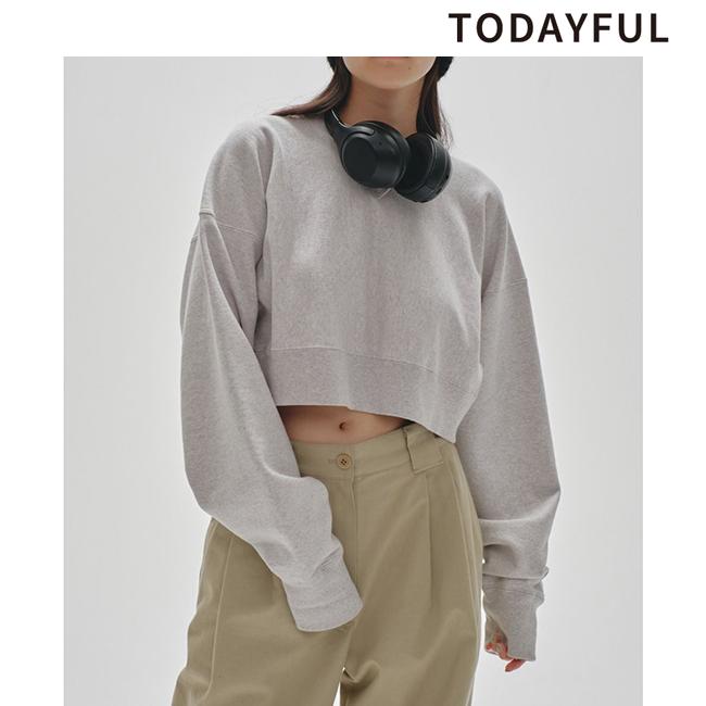 TODAYFUL 土日も即日発送/TODAYFUL トゥデイフル Cropped Sweat  