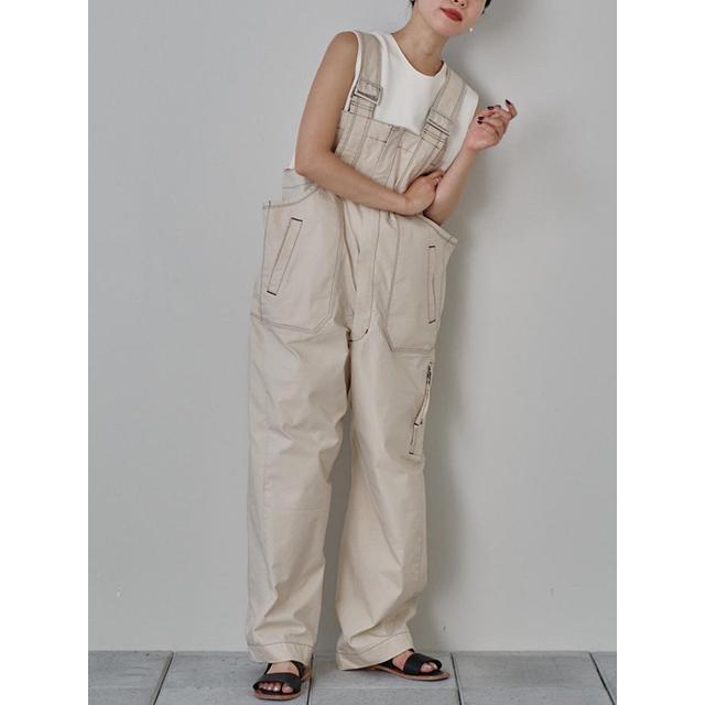 TODAYFUL Frontzip Cotton Salopette サイズ38 TODAYFUL (トゥデイフル）Frontzip Cotton Salopette 即日発送