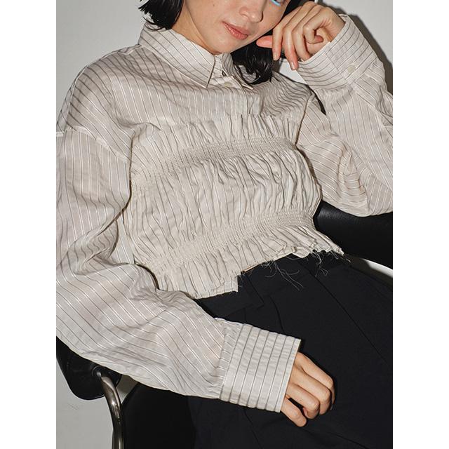 SOLD OUT】TODAYFUL トゥデイフル /Stripe Gather Bustier 12410416 