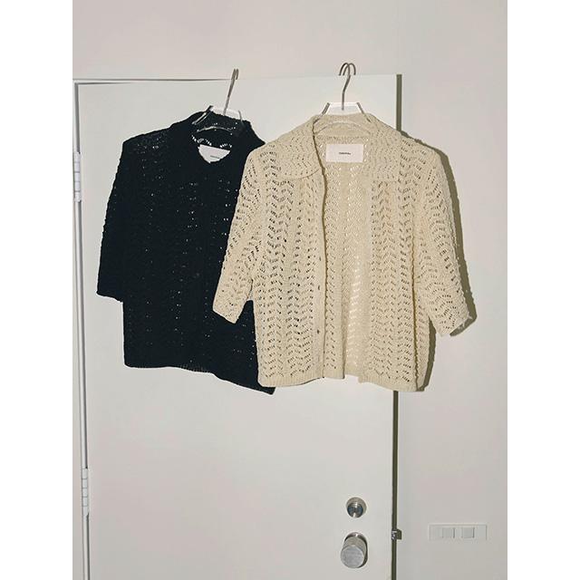 【SOLD OUT】TODAYFUL トゥデイフル /Lace Knit Shirts 12210503  2024春夏 キャンセル返品不可｜real-co｜04