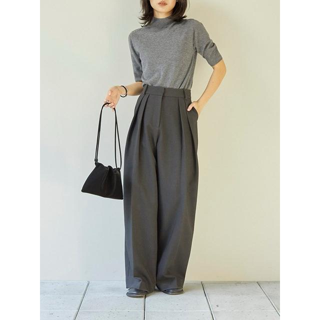 予約商品/TODAYFUL トゥデイフル Bonding Wide Trousers 12420710 9月末〜10月末入荷予定  2024秋 新作 キャンセル返品不可｜real-co｜17