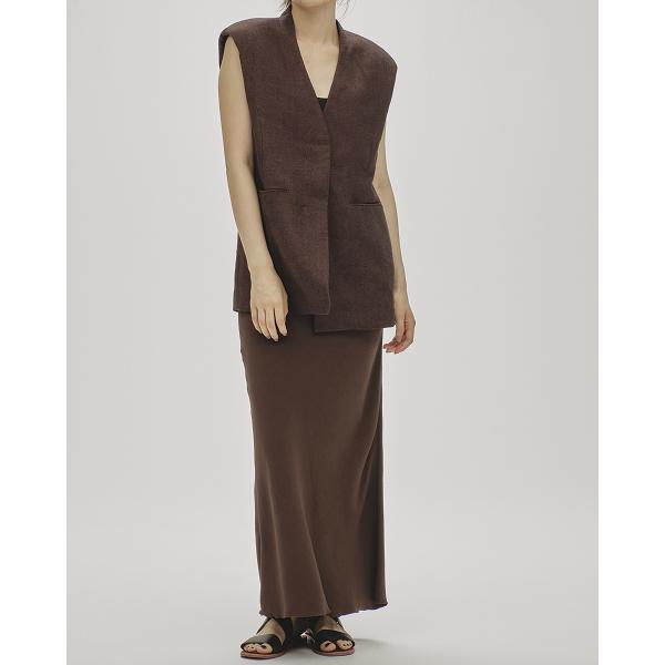 Backsatin Pencil Skirt 36 チョコ　todayful todayful Backsatin Pencil Skirt チョコ36