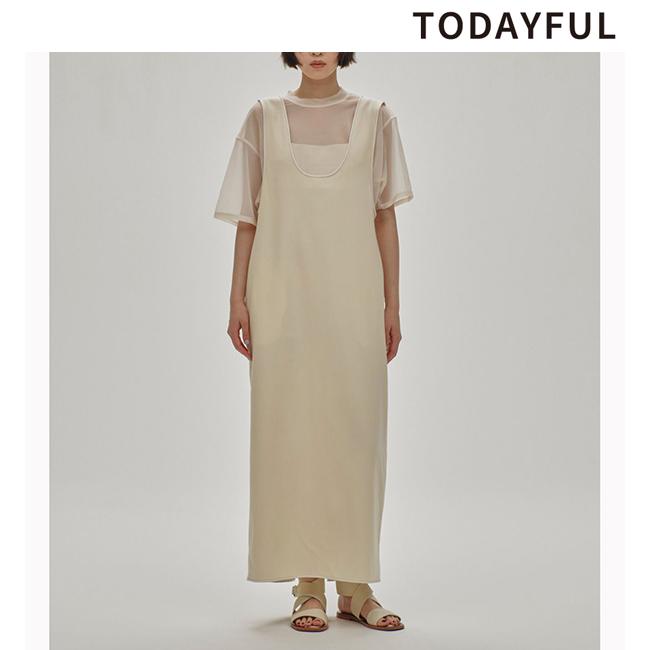 TODAYFUL 即日発送/TODAYFUL トゥデイフル Uneck Piping Dress 