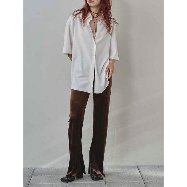TODAYFUL 即日発送/TODAYFUL トゥデイフル Silk100% Halfsleeve Shirts