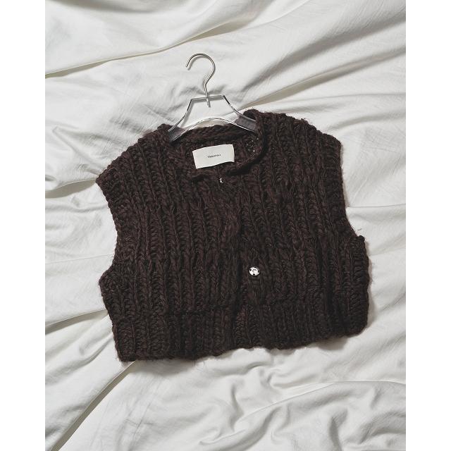 todayful Mix Handknit Vest ブラウン TODAYFUL Mix Handknit Vest（ベスト）｜BOICE FROM BAYCREW'S（ボイス