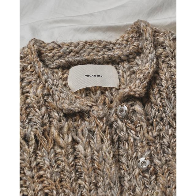 【新品】　todayful Mix Handknit Vest グレージュ TODAYFUL（トゥデイフル）の「Mix Handknit Vest（ニット/セーター