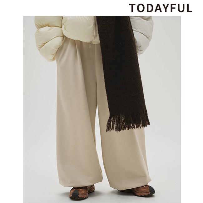 TODAYFUL 土日も即日発送/TODAYFUL トゥデイフル Tuck Sweat Pants