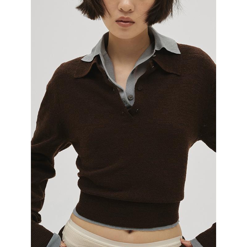 トップス tdk_void polo Navy Darius Zip Knit Polo | Men's Tops | Tarocash AU