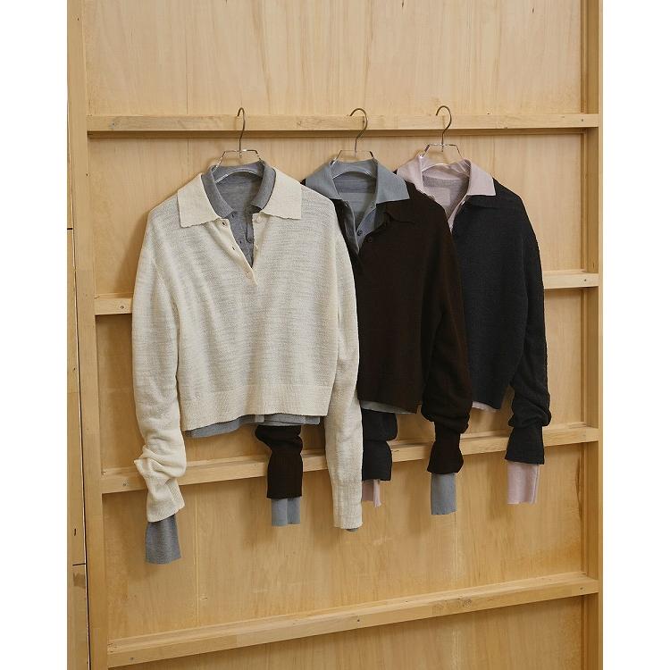 TODAYFUL Layered Polo Knit エクリュ TODAYFUL (トゥデイフル）Layered Polo Knit☆ 26春夏【12610508