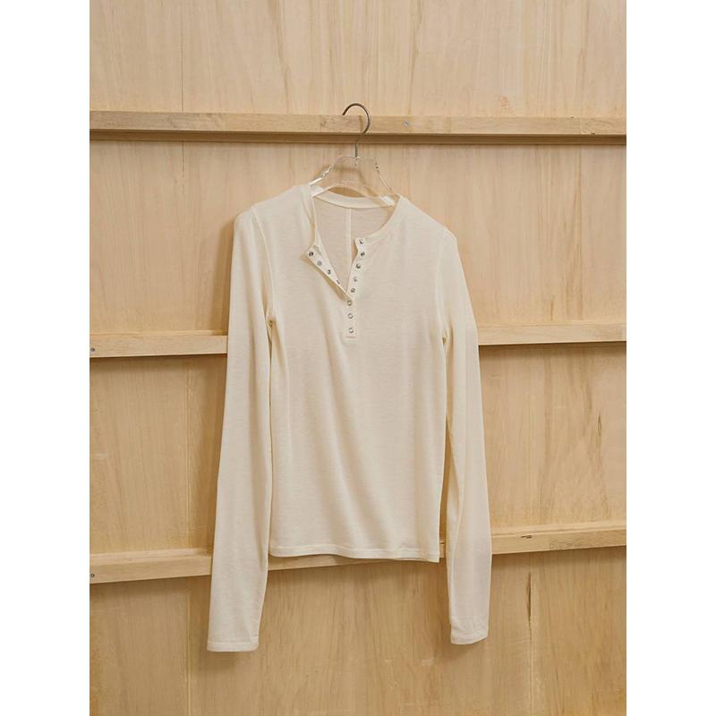 todayful／トップス TODAYFUL 【SOLD OUT】TODAYFUL トゥデイフル Henleyneck Soft Tops