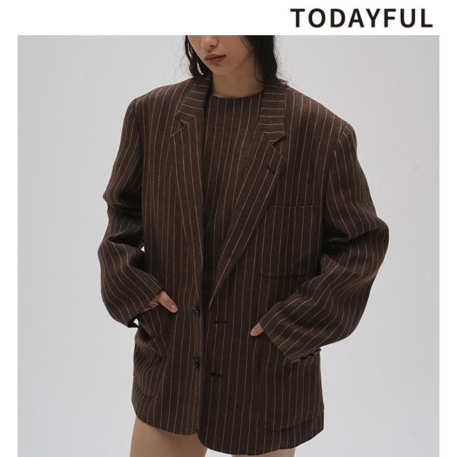 TODAYFUL 予約商品/TODAYFUL トゥデイフル Boyfriend Stripe Linen