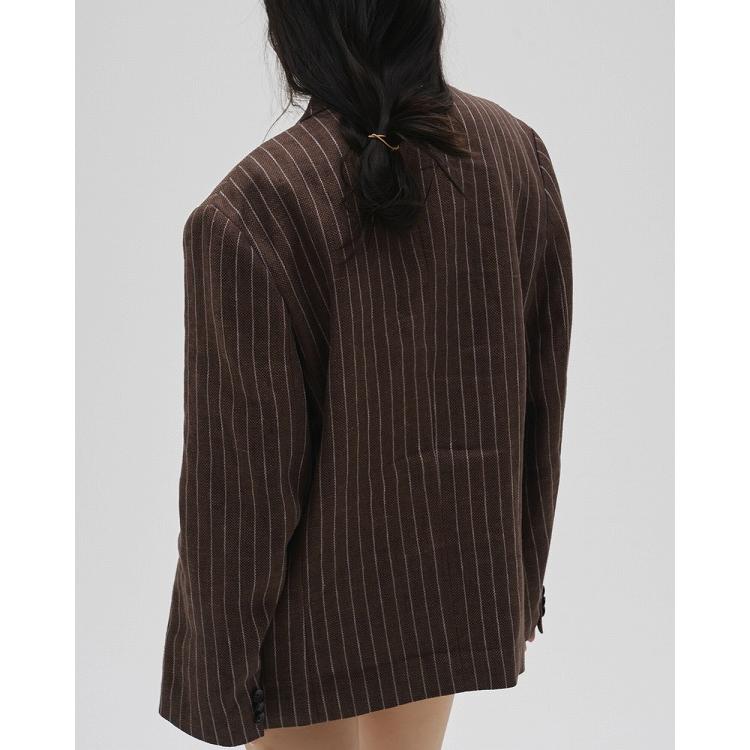 予約商品/TODAYFUL トゥデイフル Boyfriend Stripe Linen Jacket 12610108 3月中〜4月中入荷予定 26春夏 キャンセル返品不可