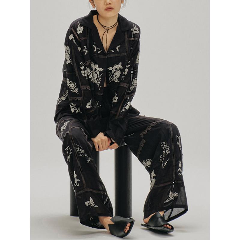 土日も即日発送/TODAYFUL トゥデイフル Embroidery Patchwork Shirts 12610428  2026春夏 キャンセル返品不可の画像