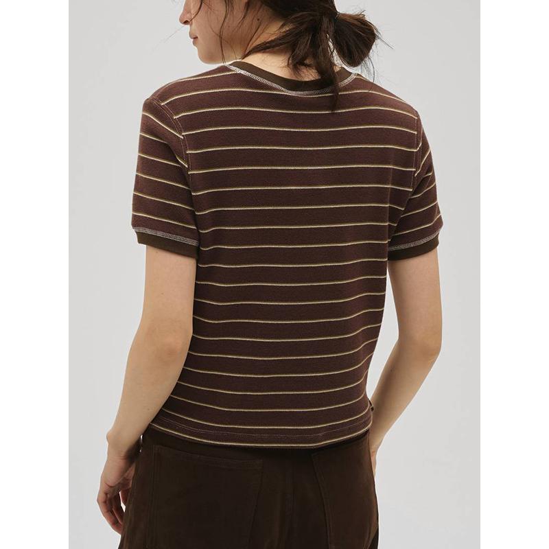 TODAYFUL 【SOLD OUT】TODAYFUL トゥデイフル Border Ringer Tee