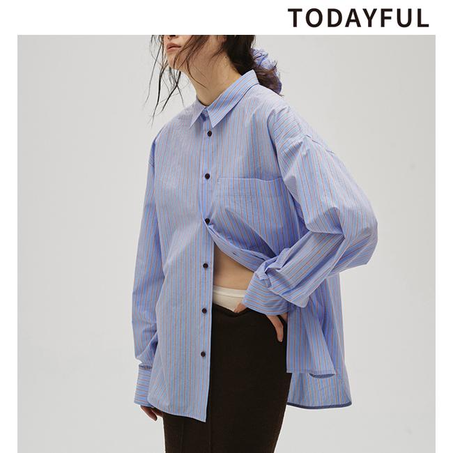 TODAYFUL 予約商品/TODAYFUL トゥデイフル Stripe Pocket Shirts