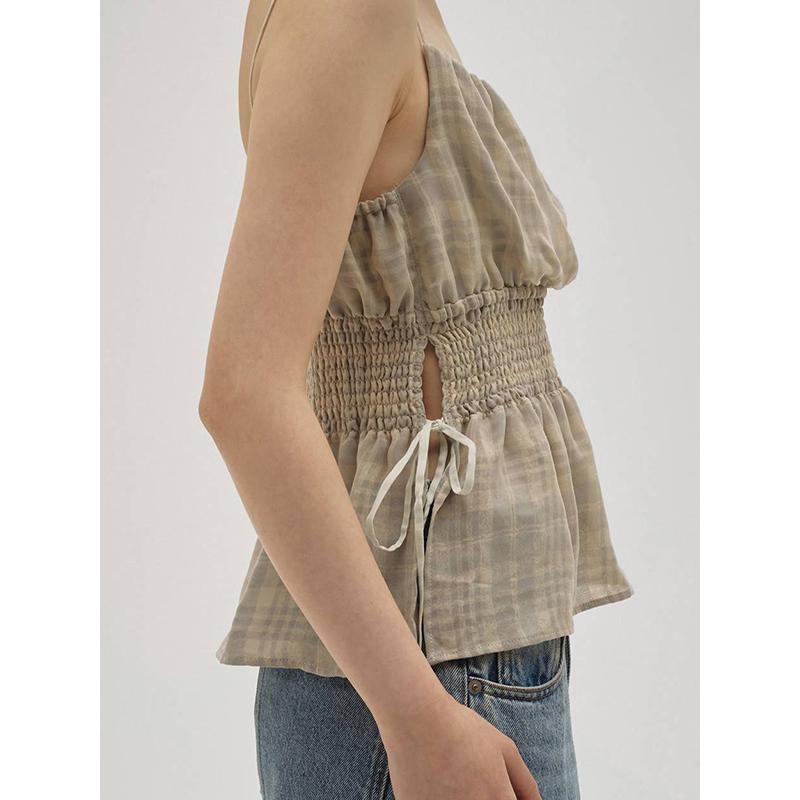 TODAYFUL 即日発送/TODAYFUL トゥデイフル Check Jacquard Camisole