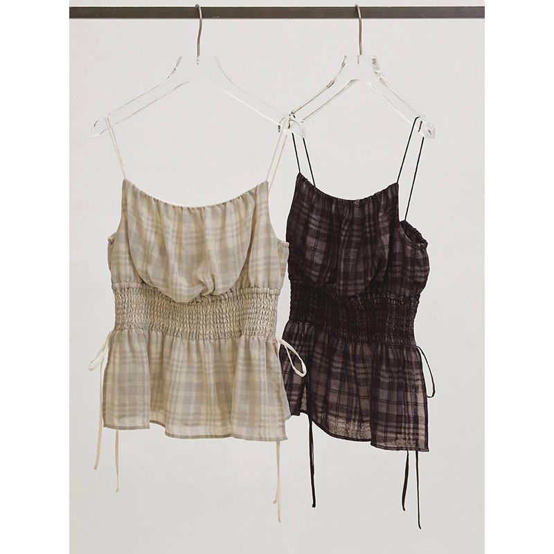 TODAYFUL 即日発送/TODAYFUL トゥデイフル Check Jacquard Camisole