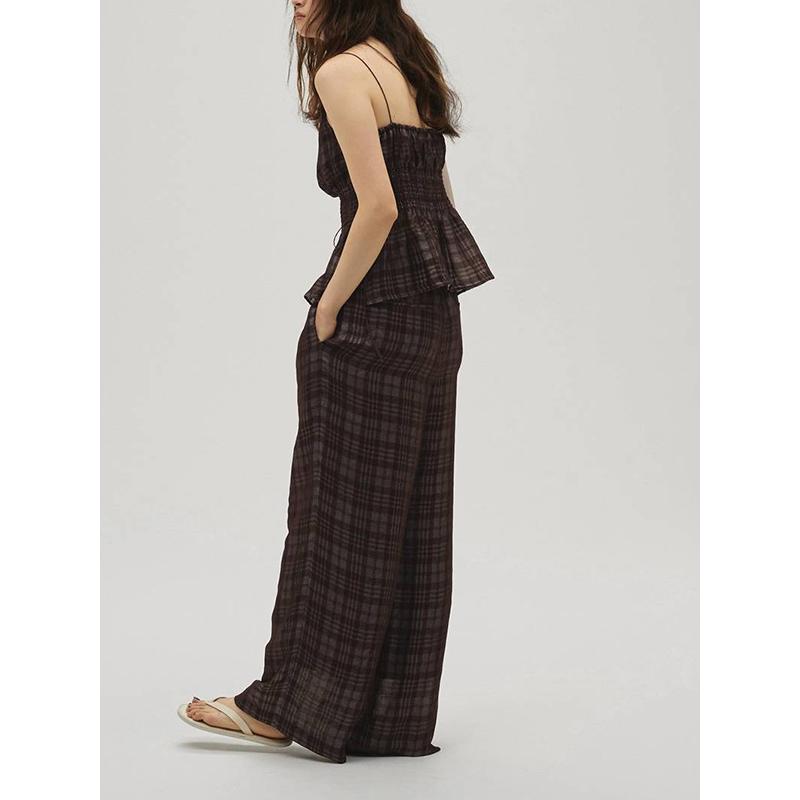 TODAYFUL 即日発送/TODAYFUL トゥデイフル Check Jacquard Camisole