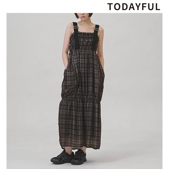 TODAYFUL 土日も即日発送/TODAYFUL トゥデイフル Check Jacquard Dress