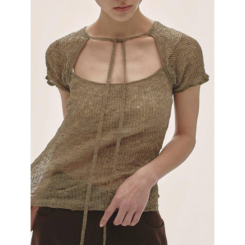 TODAYFUL 即日発送/TODAYFUL トゥデイフル 2way Sheer Knittops