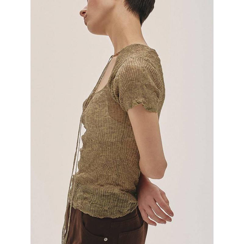 TODAYFUL 土日も即日発送/TODAYFUL トゥデイフル 2way Sheer Knittops