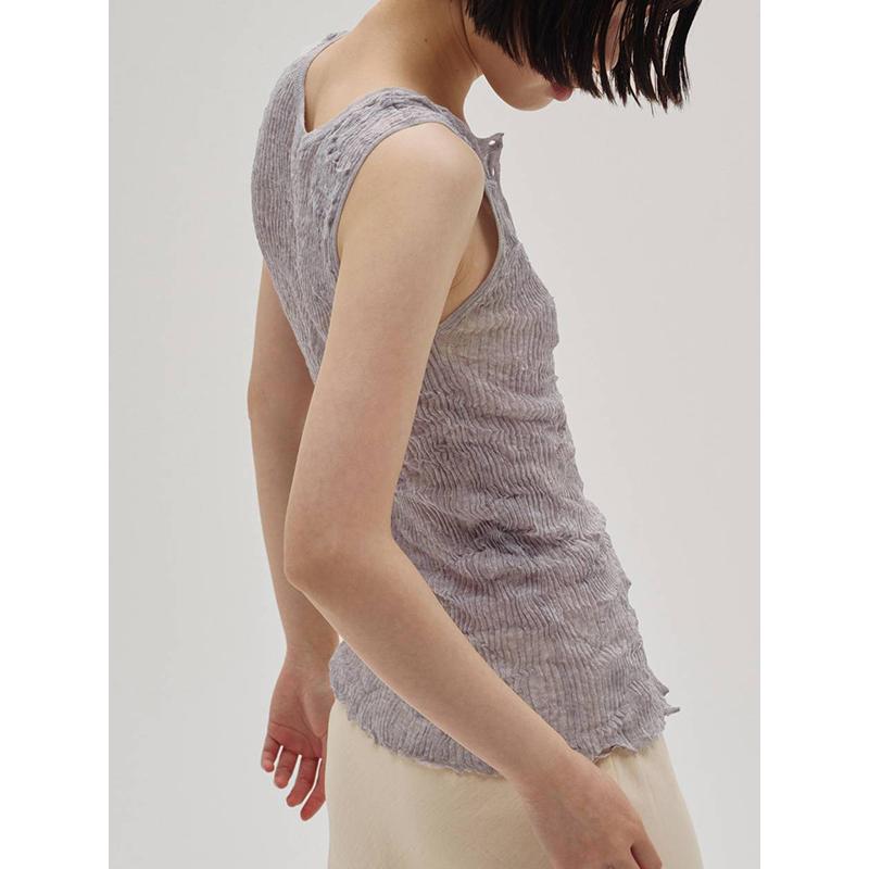 TODAYFUL 土日も即日発送/TODAYFUL トゥデイフル 2way Sheer Knitvest
