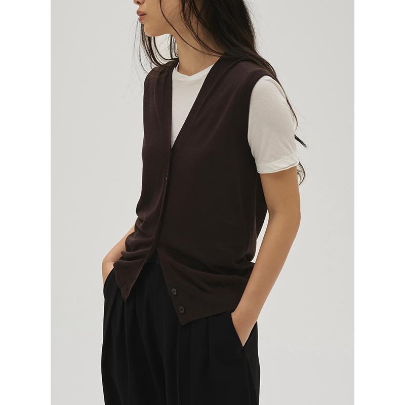 TODAYFUL 即日発送/TODAYFUL トゥデイフル Tencelsilk Knit Vest