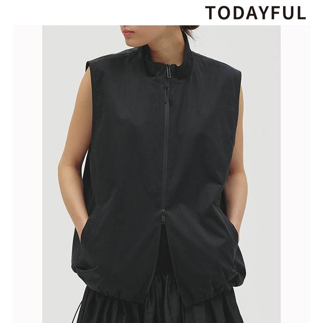 TODAYFUL 土日も即日発送/TODAYFUL トゥデイフル Standcollar Zip Vest