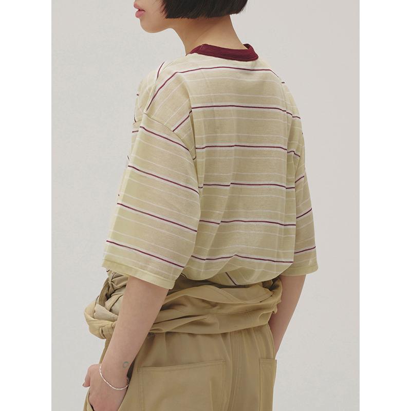 TODAYFUL 【SOLD OUT】TODAYFUL トゥデイフル Sheer Border T-shirt