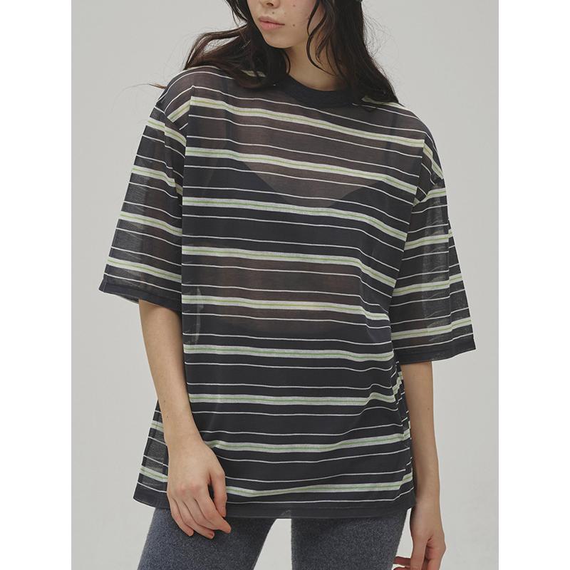 TODAYFUL 予約商品/TODAYFUL トゥデイフル Sheer Border T-shirt