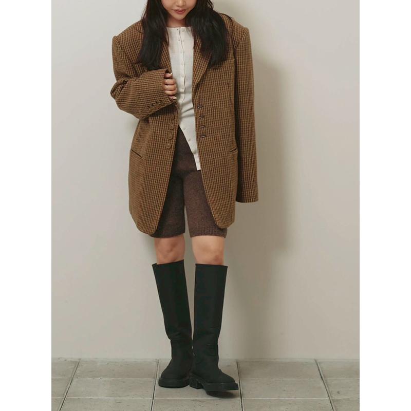 TODAYFUL 予約商品/TODAYFUL トゥデイフル Wool100% Check Jacket
