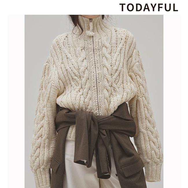 TODAYFUL 予約商品/TODAYFUL トゥデイフル Volume Handknit Cardigan