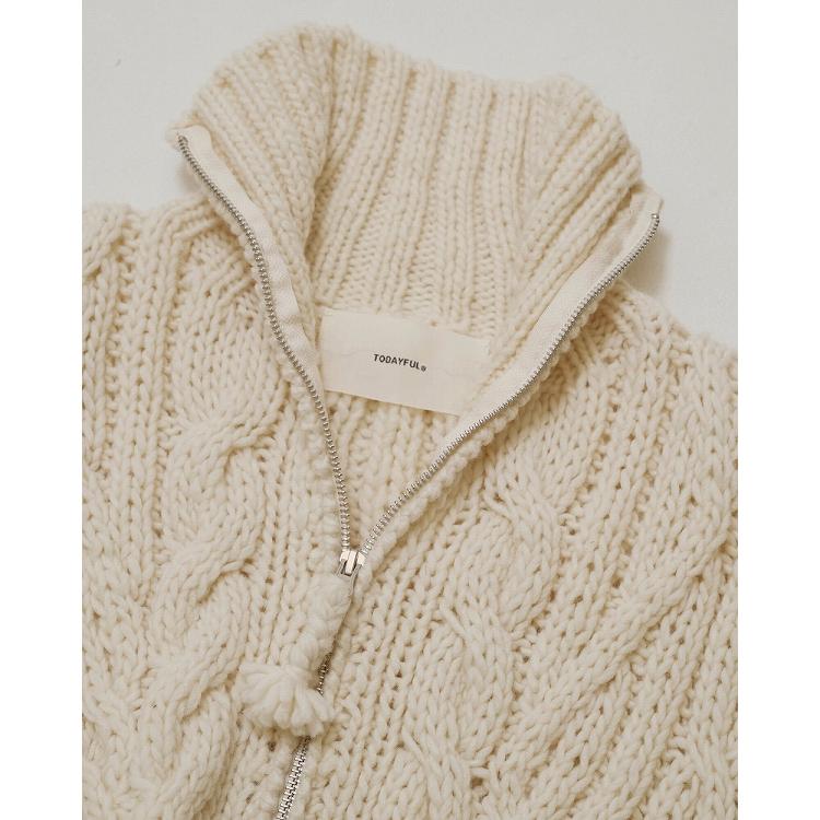 TODAYFUL 予約商品/TODAYFUL トゥデイフル Volume Handknit Cardigan 