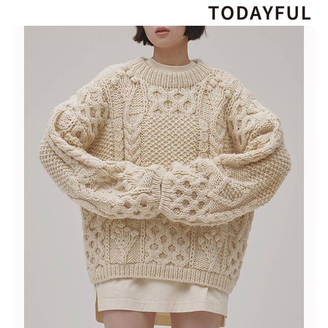TODAYFUL 予約商品/TODAYFUL トゥデイフル Pattern Hand Knit 12620512