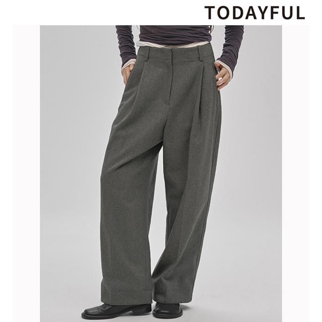 美品】TODAYFUL Wool Painter Pants 38 gray 【公式通販】