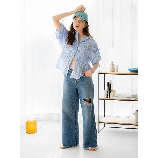 SALE40%OFF／土日祝も即日発送/Ungrid アングリッド ギャザーデザイン 