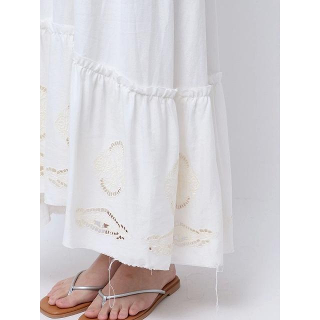 新品未使用Ungridカットワークデザインキャミワンピースホワイト 2025新作 カットワークデザインキャミワンピース｜マークスタイラー