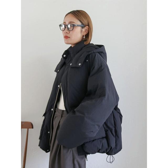 Ungrid 黒　ダウンジャケット フード付き　アングリッド Ungrid（アングリッド） ＼SALE30%OFF+2BUY10%OFFクーポン有／土日も