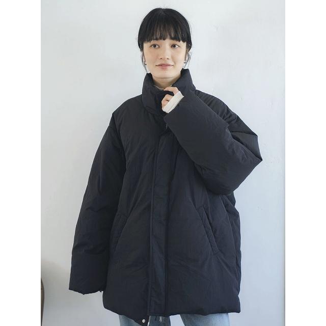 Ungrid / アングリッド / ミドル丈ルーズシルエットダウン ブラック ① Ungrid（アングリッド） ダウン ダウンジャケット ミドル丈ルーズ