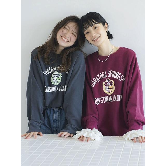 カレッジニット❁ungrid Ungrid（アングリッド）の「チェックジャカードルーズニット（ニット