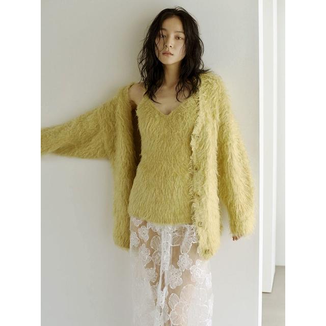 ungrid 起毛ニットアンサンブル Ungrid（アングリッド） カーディガン 起毛ニットアンサンブル