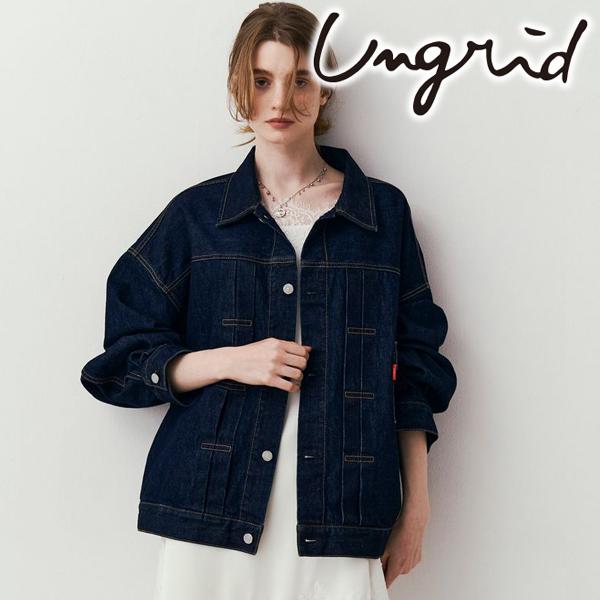 完売 Ungrid ルーズシルエットデニムジャケット 今季新作 新品タグ付 Ungrid（アングリッド） ＼期間限定12%OFF／即日発送/Ungrid ルーズ