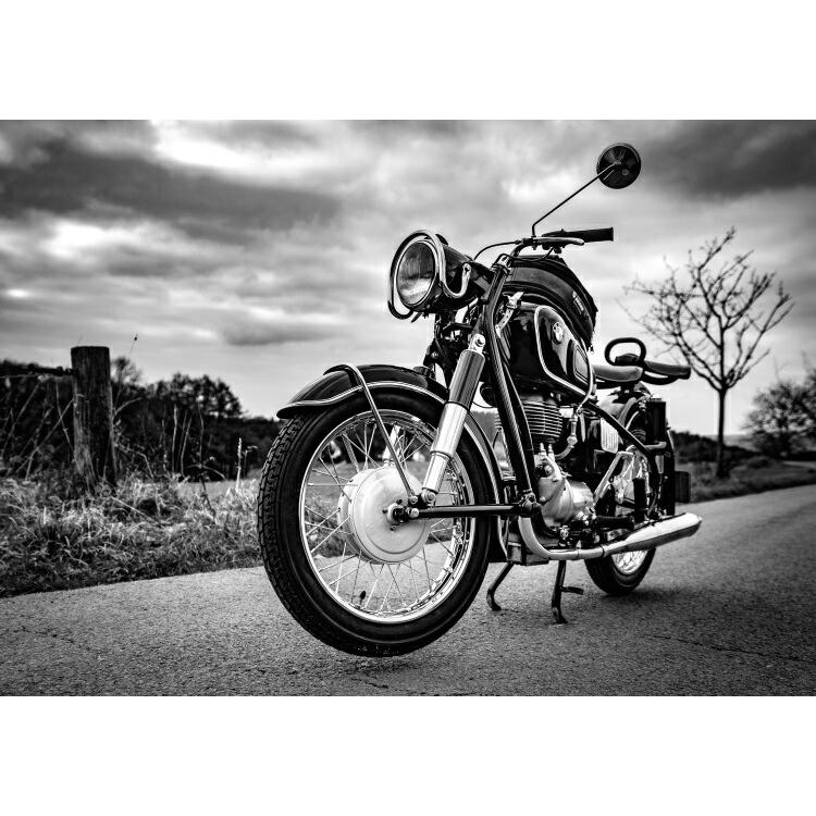 絵画風 壁紙ポスター (はがせるシール式) BMW R26 250cc 1955年