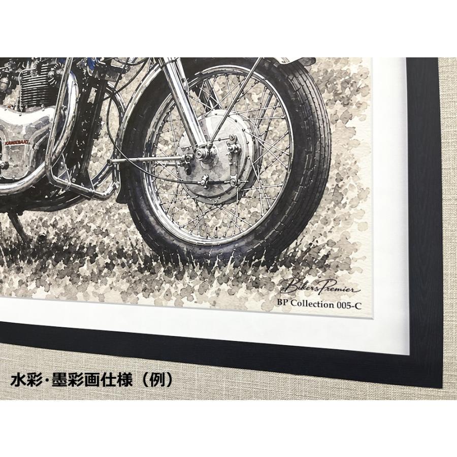 肖像画風 壁紙ポスター カワサキ 500SS H1 マッハIII -THE 