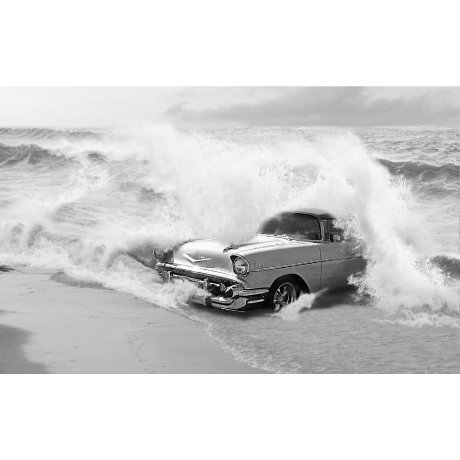 絵画風 壁紙ポスター はがせるシール式 シボレー コルベット 初代 C1型 1957年 海 波 モノクロ キャラクロ Ccvt 003w2 ワイド版 603mm 376mm Ccvt 003w2 レアルインターショップ 通販 Yahoo ショッピング