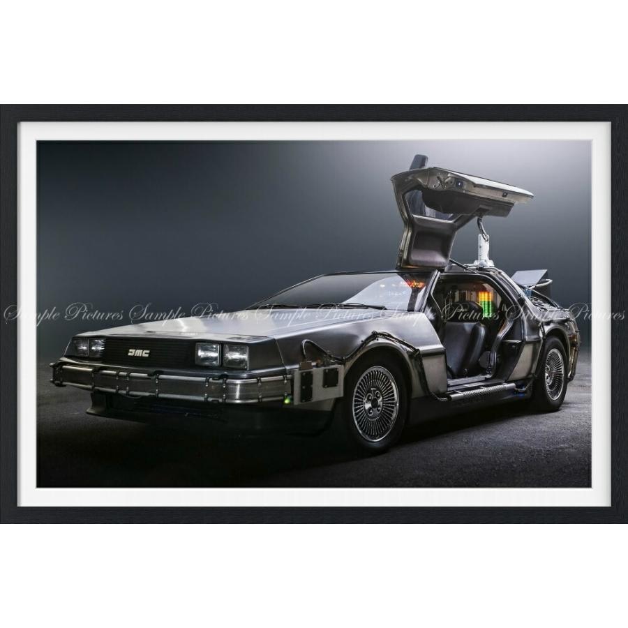 絵画風 壁紙ポスター (はがせるシール式) デロリアン DMC-12 バック