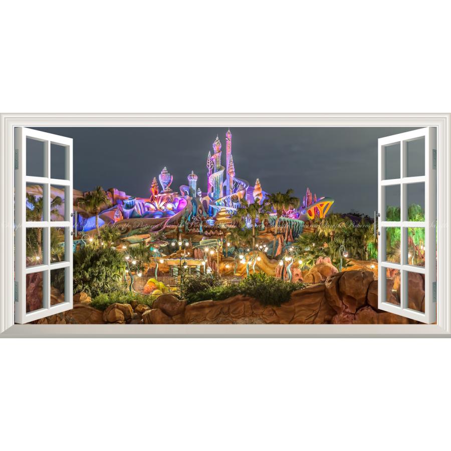 人気ブランド 絵画風 壁紙ポスター 窓の景色 ディズニーシー ディズニーリゾート パノラマ 窓仕様 キャラクロ Dns 003ms1 1152mm 576mm 第1位獲得 Www Esiba Tg