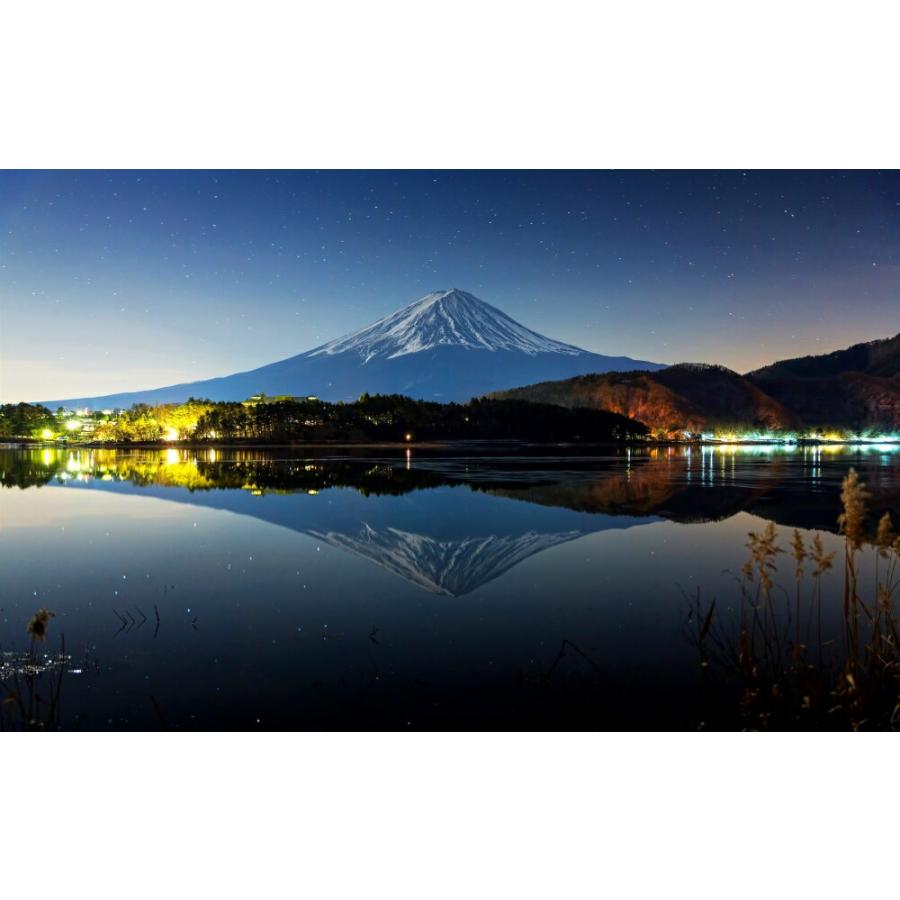 絵画風 壁紙ポスター 星空の逆さ富士 富士山 夜景 河口湖 鏡面の湖畔 キャラクロ Fjs 024w2 ワイド版 603mm 376mm Fjs 024w2 レアルインターショップ 通販 Yahoo ショッピング