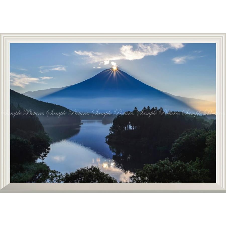 絵画風 壁紙ポスター (はがせるシール式) ダイヤモンド富士 富士山 